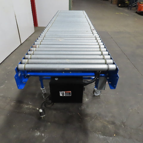 Best Connect 28" x 10' OAL Power Roller MDR Batching Conveyor 115V 1PH 0-63FPM