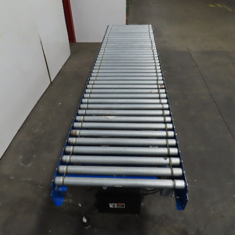 Best Connect 28" x 10' OAL Power Roller MDR Batching Conveyor 115V 1PH 0-63FPM