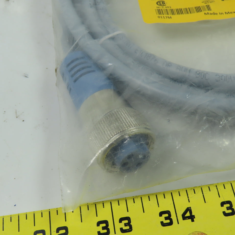 RSM RKM 572-2.8M U-03573 Cordset Cable Straight Female to Straight Male 5Pin 5W