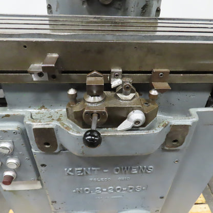 Kent-Owens No 2-20-DS Double Spindle Horizontal Milling Machine 208/460V 3PH