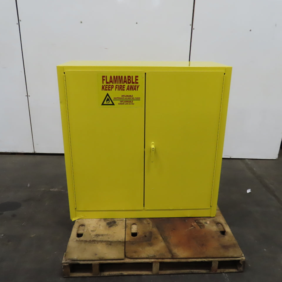 30 Gallon Flammable Liquid Storage Safety Cabinet 43" x 18" x 44" H