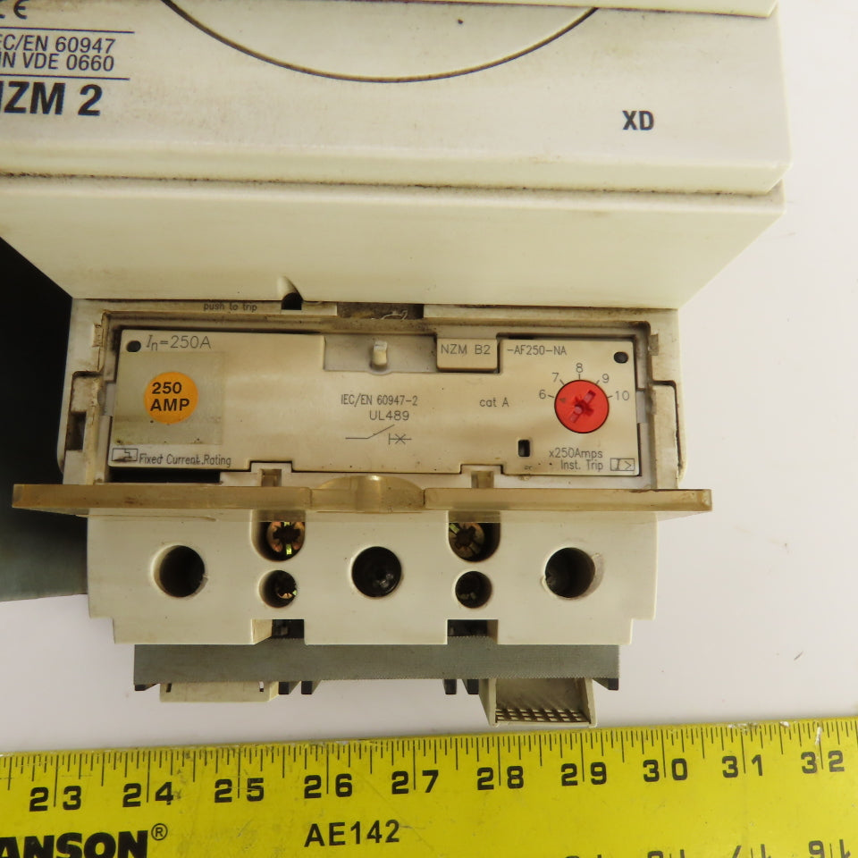 Eaton NZMB2-AF250-NA 250A Circuit Breaker Rotary Safety Disconnect 3-Pole 600VAC