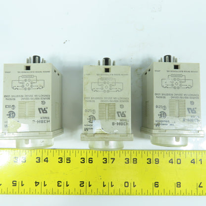 Omron H3BH-8 Timer Relay 0.5 To 10 Min 100/110/115V Lot Of 3