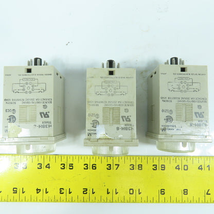 Omron H3BH-8 Timer Relay 0.5 To 10 Min 100/110/115V Lot Of 3