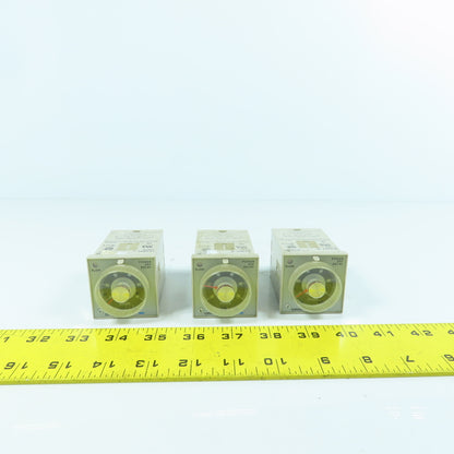 Omron H3BH-8 Timer Relay 0.5 To 10 Min 100/110/115V Lot Of 3