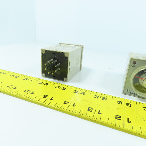 Omron H3BH-8 Timer Relay 0.5 To 10 Min 100/110/115V Lot Of 3