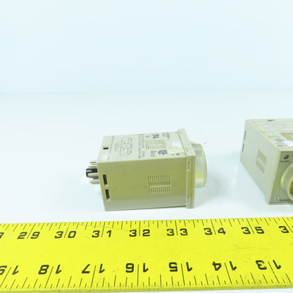 Omron H3BH-8 Timer Relay 0.5 To 10 Min 100/110/115V Lot Of 3