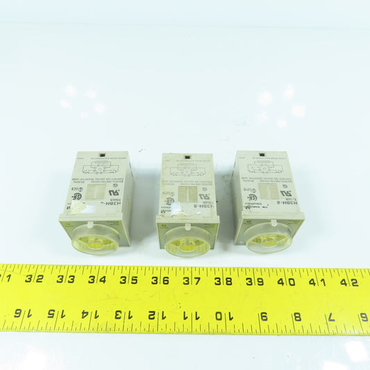 Omron H3BH-8 Timer Relay 0.5 To 10 Min 100/110/115V Lot Of 3