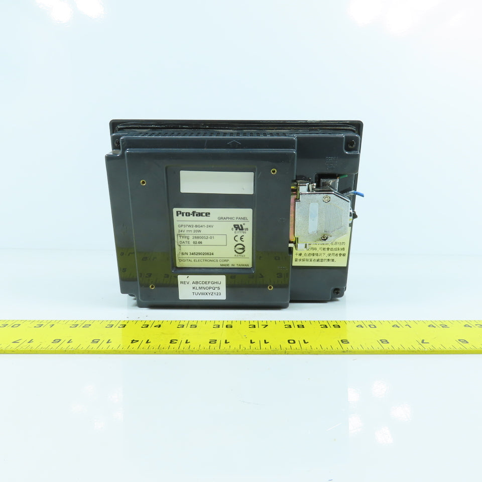 Pro-Face GP37W2-BG41-24V 2880052-01 6" Display Graphic Panel HMI Touchscreen