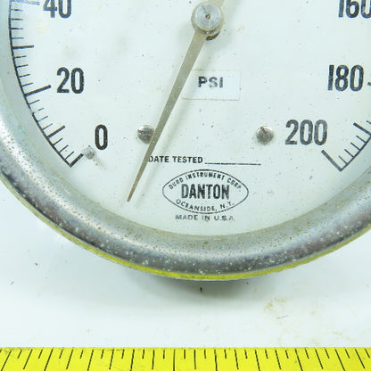 Danton 5" Round 0-200 PSI Pressure Gauge Made In USA