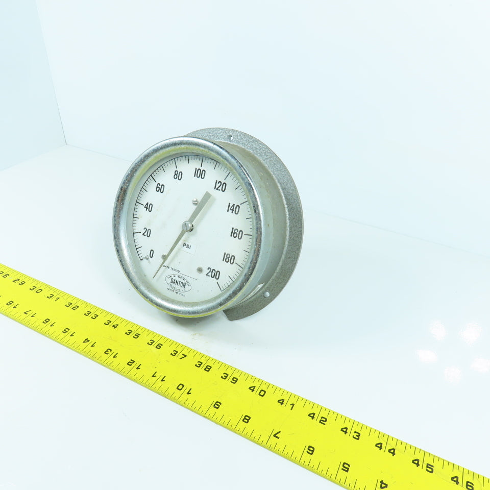 Danton 5" Round 0-200 PSI Pressure Gauge Made In USA