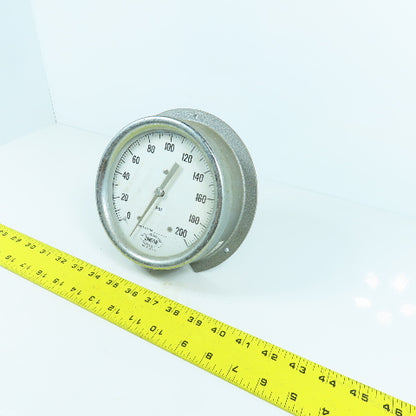 Danton 5" Round 0-200 PSI Pressure Gauge Made In USA