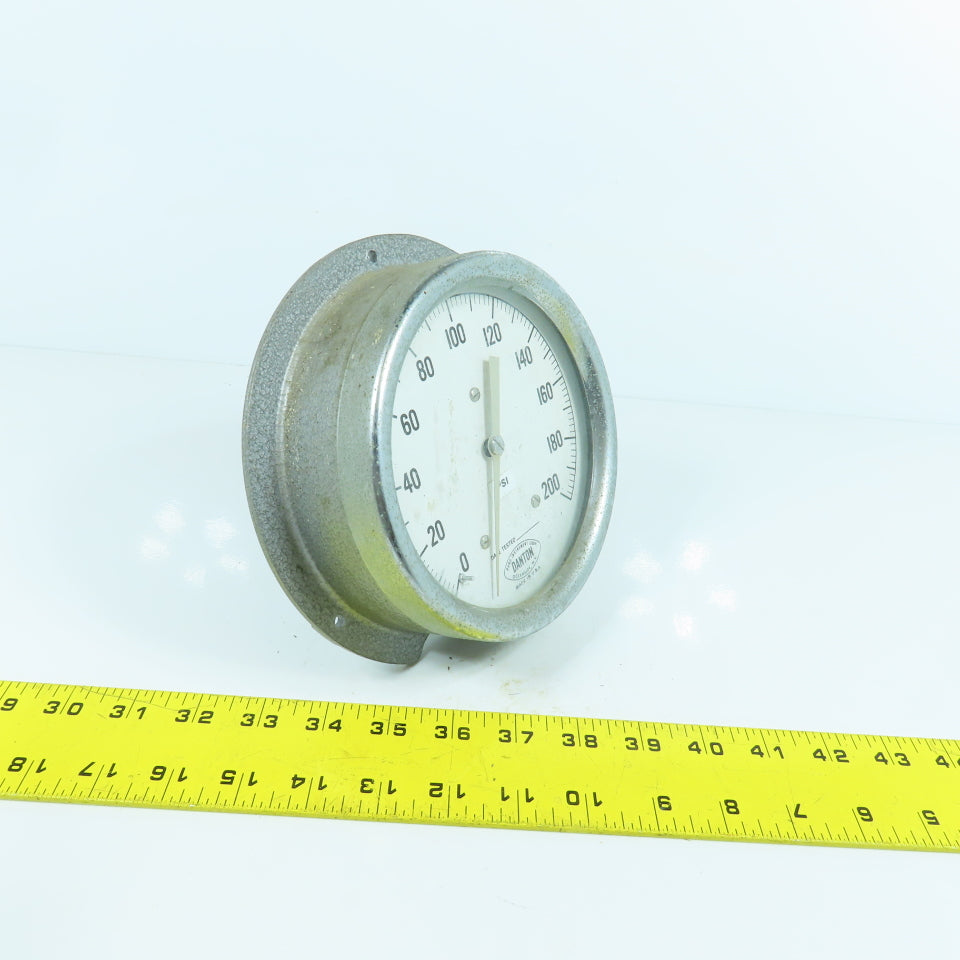Danton 5" Round 0-200 PSI Pressure Gauge Made In USA