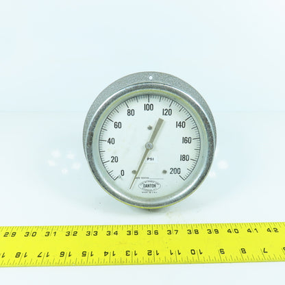 Danton 5" Round 0-200 PSI Pressure Gauge Made In USA