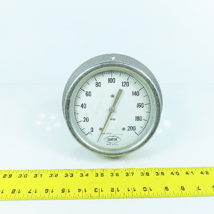 Danton 5" Round 0-200 PSI Pressure Gauge Made In USA