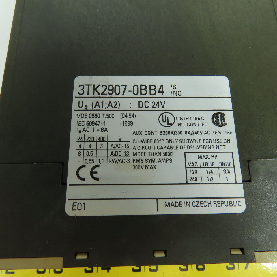 Siemens 3TK2907-0BB4 Expansion Module 24V DC