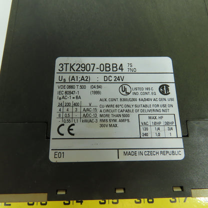 Siemens 3TK2907-0BB4 Expansion Module 24V DC