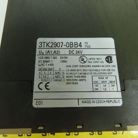 Siemens 3TK2907-0BB4 Expansion Module 24V DC