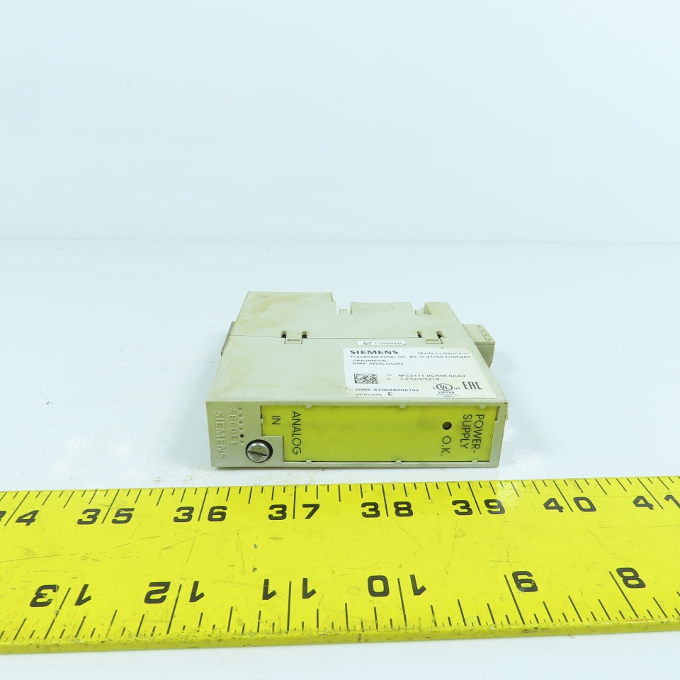 Siemens 6FC5111-0CA04-0AA0 Sinumerik DMP Analog Input Module Version E