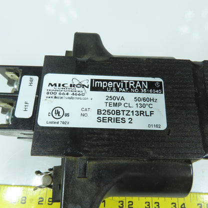 Micron B250BTZ13RLF 250VA Control Transformer Pri 230-480V Sec 110/115/120V