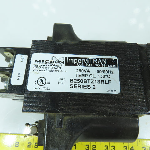 Micron B250BTZ13RLF 250VA Control Transformer Pri 230-480V Sec 110/115/120V