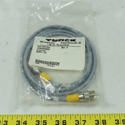 1ENS328932 U0974-131 Cordset Cable Straight Male to Straight Female 4pin