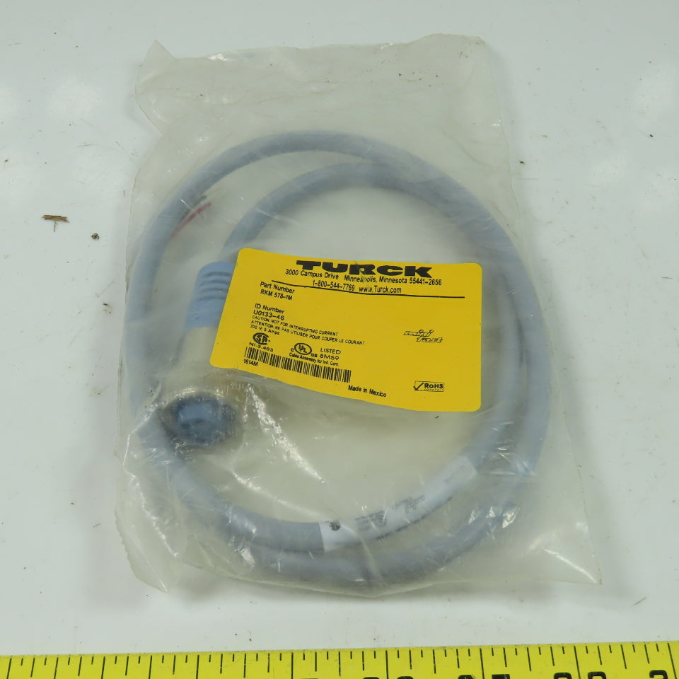 RKM 578-1m U0133-46 Cordset Cable Straight Female To Cut End 5pin 300V