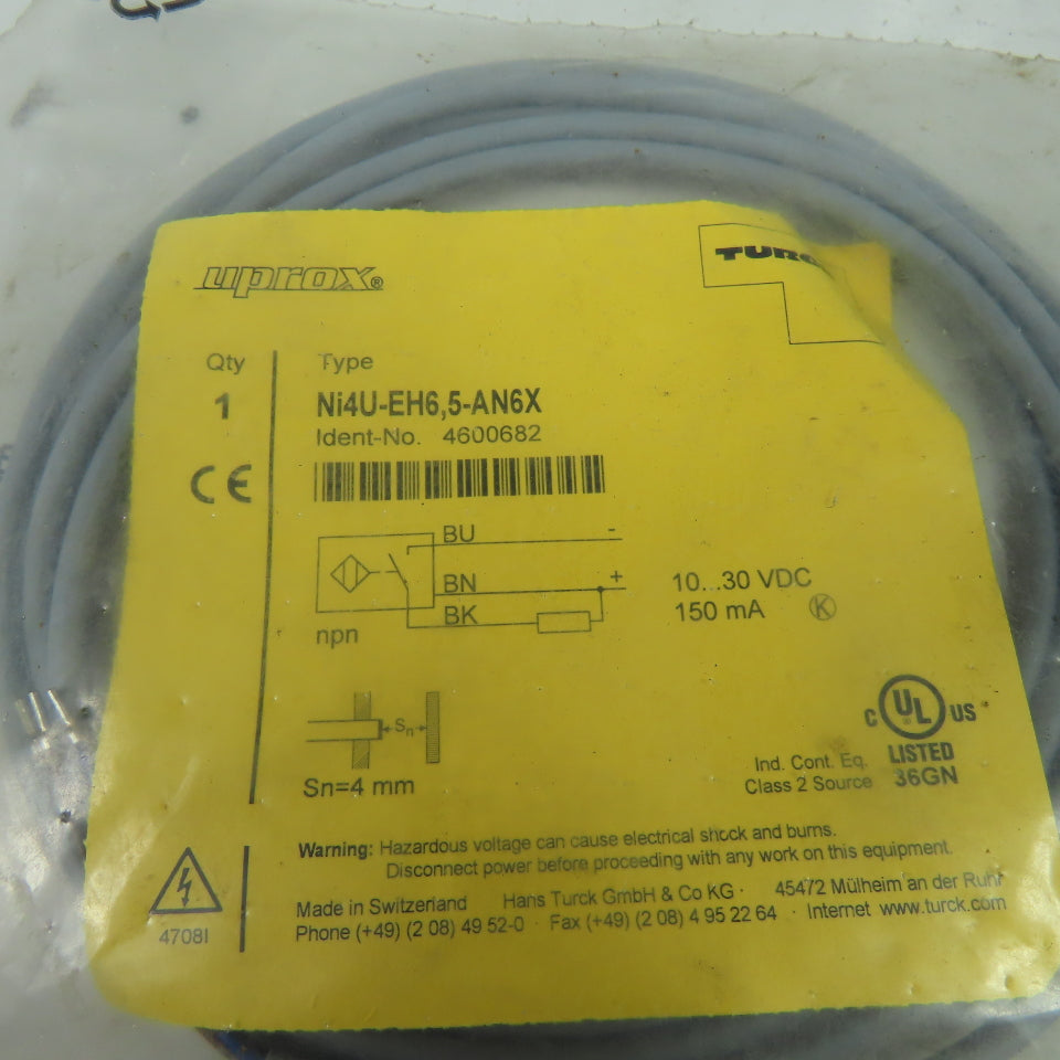 Ni4U-EH6,5-AN6X Uprox Inductive Sensor 1030VDC 150mA 3Wire