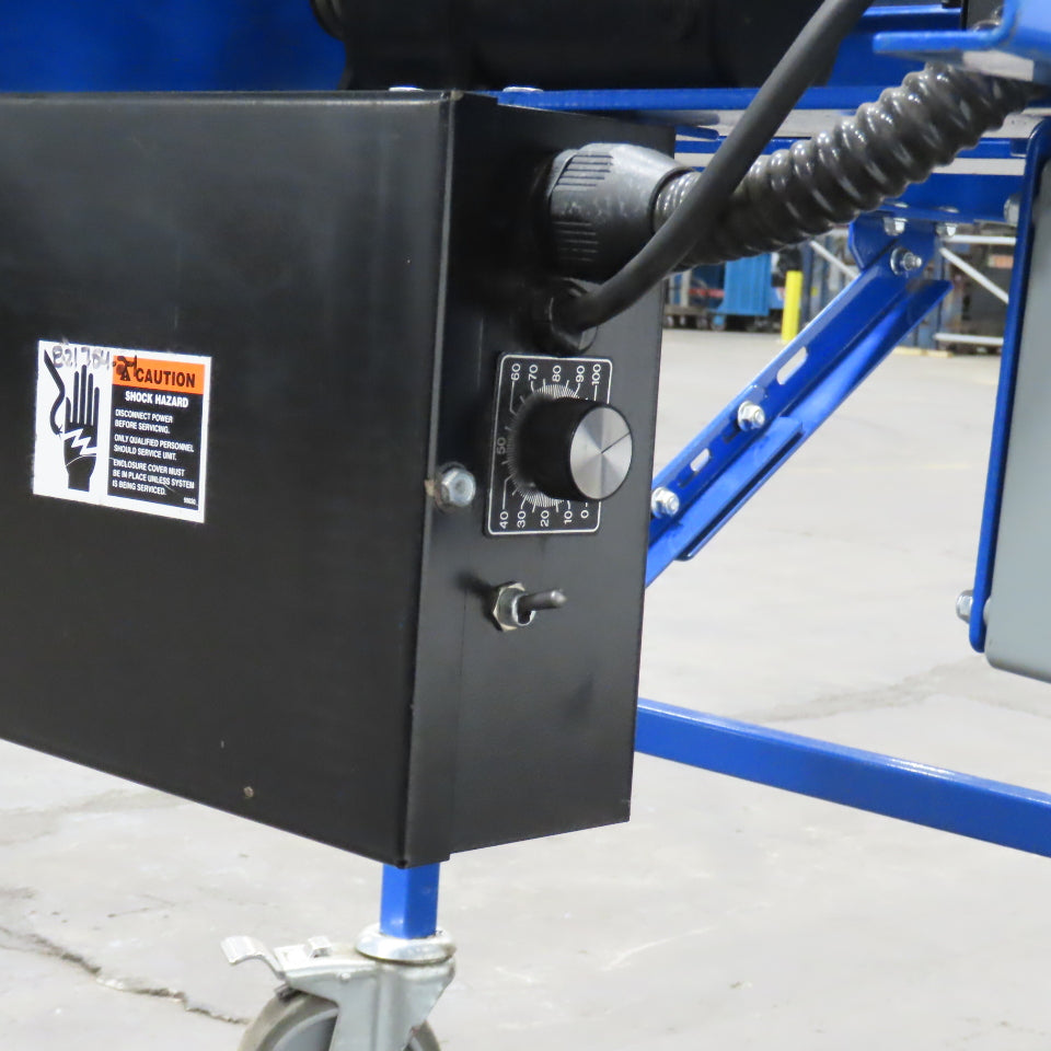 Best Connect 28" x 10' Power Roller MDR Batching Conveyor 115V 1PH 0-62FPM