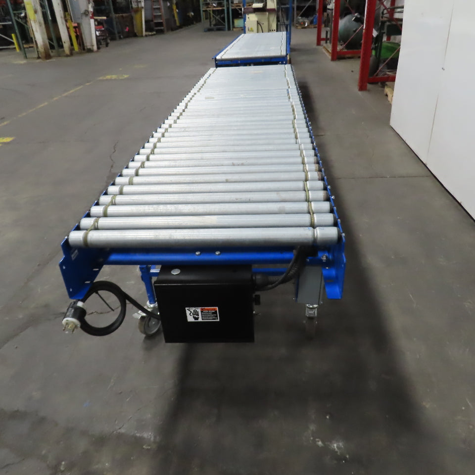 Best Connect 28" x 10' Power Roller MDR Batching Conveyor 115V 1PH 0-62FPM