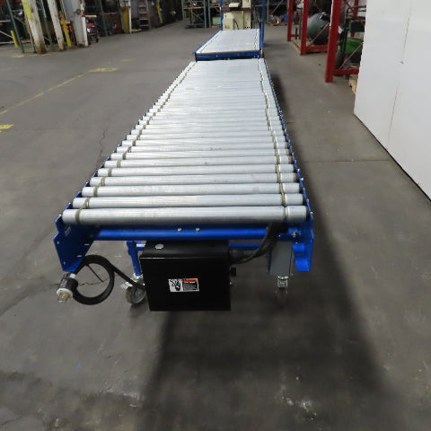 Best Connect 28" x 10' Power Roller MDR Batching Conveyor 115V 1PH 0-62FPM