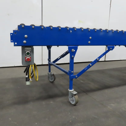 Best Connect 28" x 10' Power Roller MDR Batching Conveyor 115V 1PH 0-62FPM