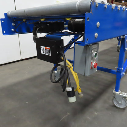 Best Connect 28" x 10' Power Roller MDR Batching Conveyor 115V 1PH 0-62FPM