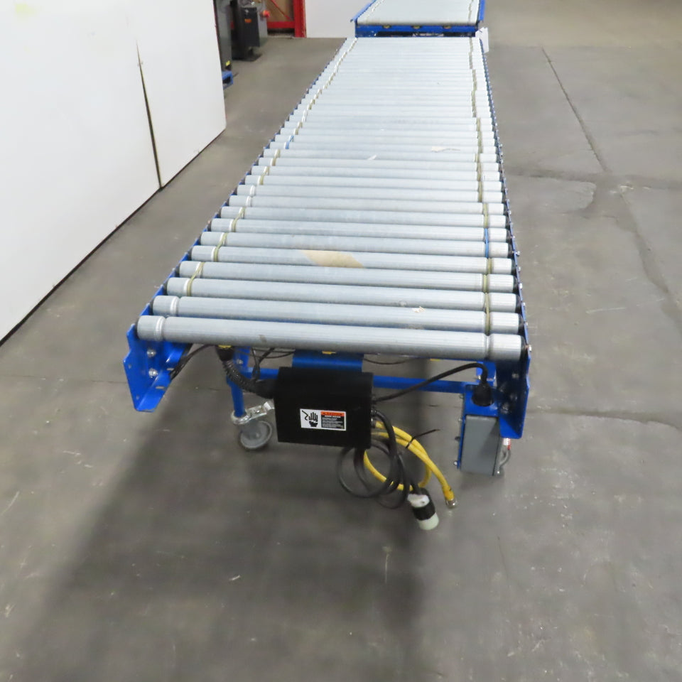 Best Connect 28" x 10' Power Roller MDR Batching Conveyor 115V 1PH 0-62FPM