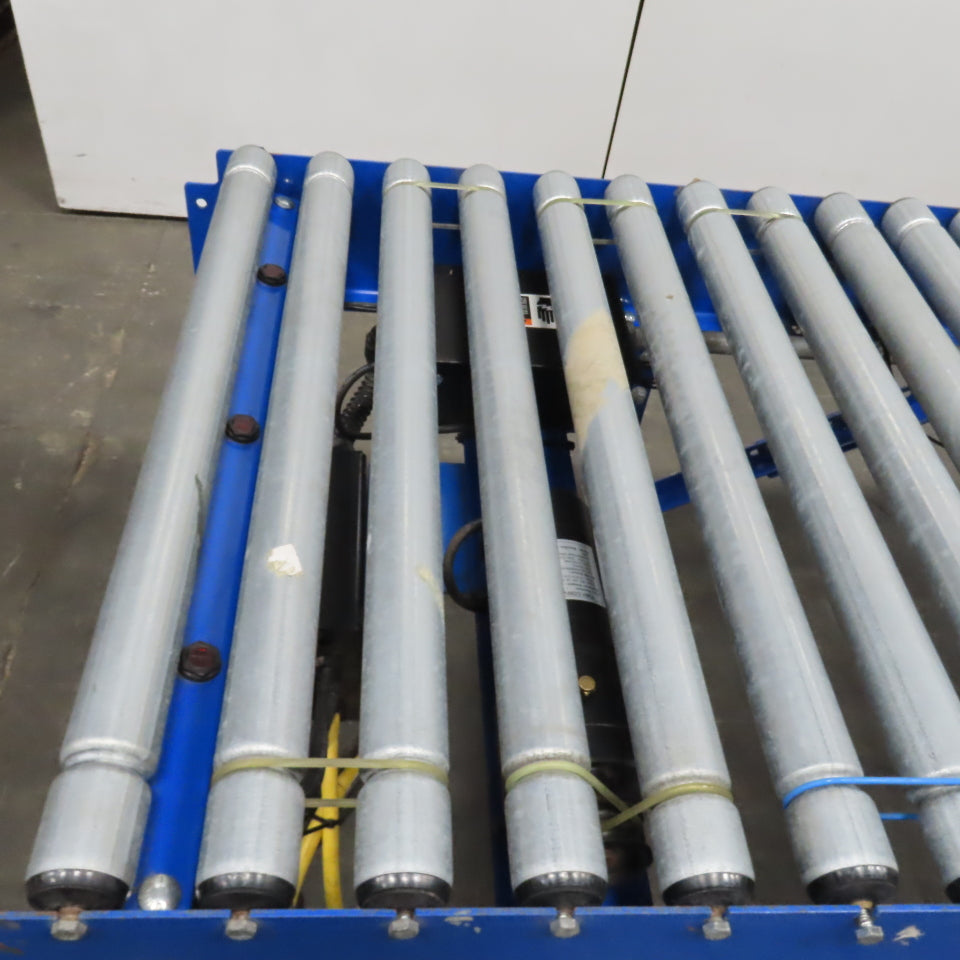 Best Connect 28" x 10' Power Roller MDR Batching Conveyor 115V 1PH 0-62FPM