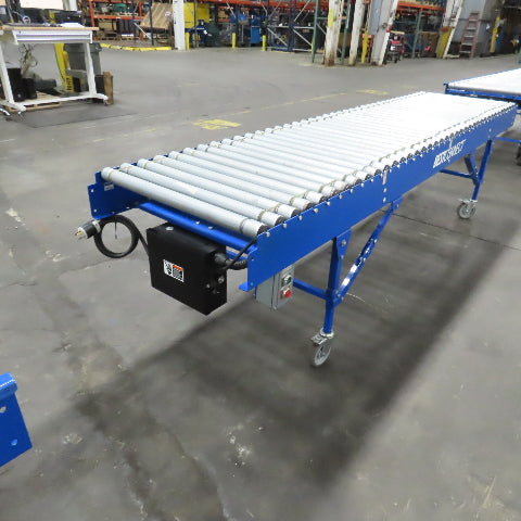 Best Connect 28" x 10' Power Roller MDR Batching Conveyor 115V 1PH 0-62FPM