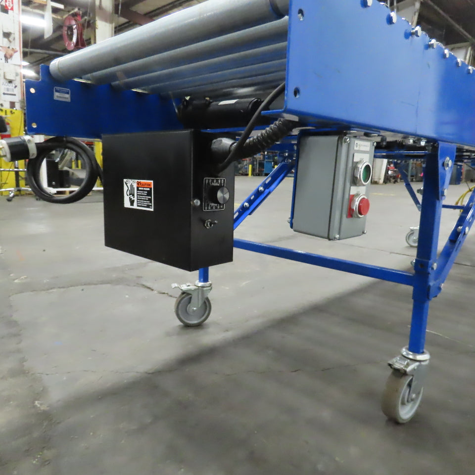 Best Connect 28" x 10' Power Roller MDR Batching Conveyor 115V 1PH 0-62FPM