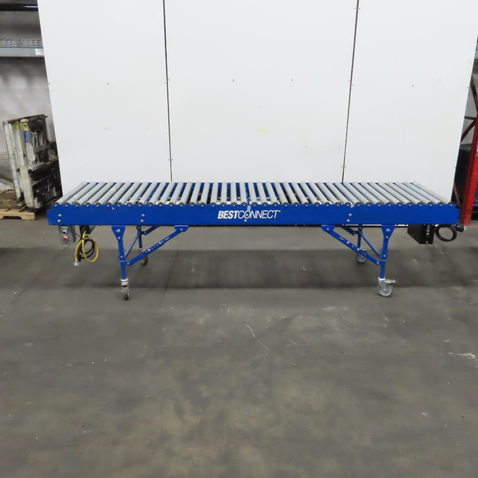 Best Connect 28" x 10' Power Roller MDR Batching Conveyor 115V 1PH 0-62FPM