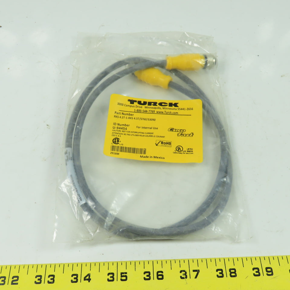 RKS 4.5T-1-RKS 4.5T/S760/S3090 Cordset Cable Straight Female To Straight Female