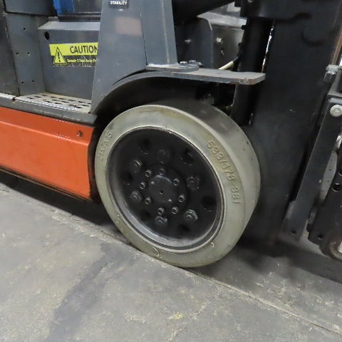 2014 Toyota 8FBCU25 5000 LB Electric 48V Forklift 3-Stage 189" Lift W/ Sideshift