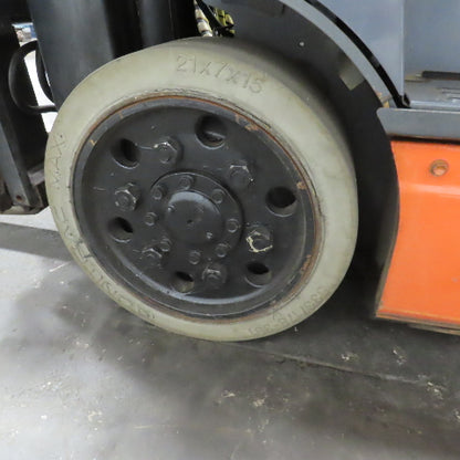 2014 Toyota 8FBCU25 5000 LB Electric 48V Forklift 3-Stage 189" Lift W/ Sideshift