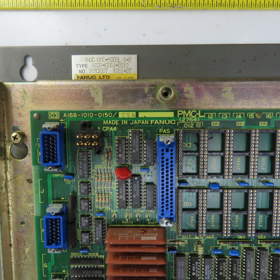 Fanuc A16B-1010-0150/05A Mother Board PMC-L W/ A02B-0084-B512 Parts/Repair