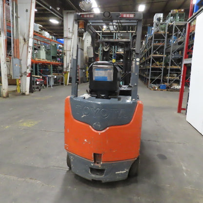 2013 Toyota 8FBCU32 6500 LB 48V Electric Forklift 187" Lift Side Shift 48x5 Fork