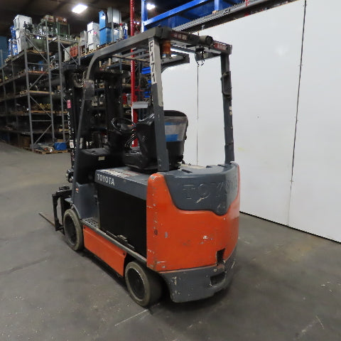 2013 Toyota 8FBCU32 6500 LB 48V Electric Forklift 187" Lift Side Shift 48x5 Fork