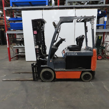 2013 Toyota 8FBCU32 6500 LB 48V Electric Forklift 187" Lift Side Shift 48x5 Fork