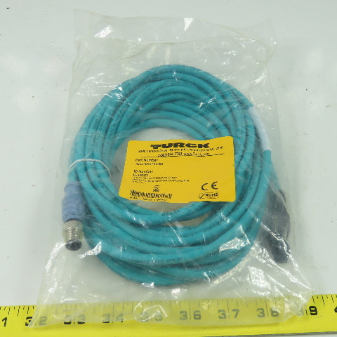 RSCD RJ45 441-8M U-49583 Ethernet Cordset Cable Straight Male To RJ45 Conn.