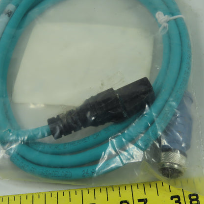 RSCD RJ45 440-2M U3-01129 Ethernet Cordset Cable Straight Female To RJ45 Conn.