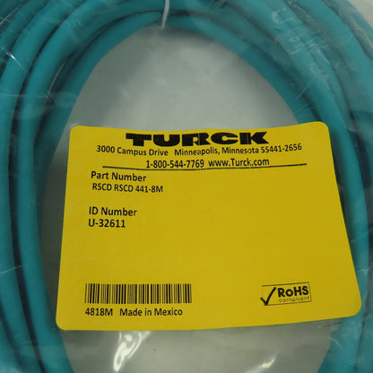 RSCD RSCD 441-8M U-32611 Ethernet Cordset Cable Straight Male To Straight Male