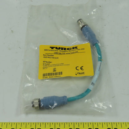 RSCD RKCD 440-0.2M Ethernet Cordset Cable Straight Male To Straight Female