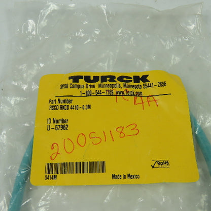 RSCD RKCD 4410-0.3M Ethernet Cordset Cable Straight Male To Straight Female